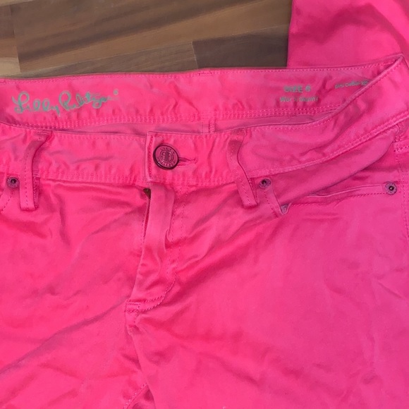 Size 6 Lily Pulitzer pink pants - Picture 3 of 4